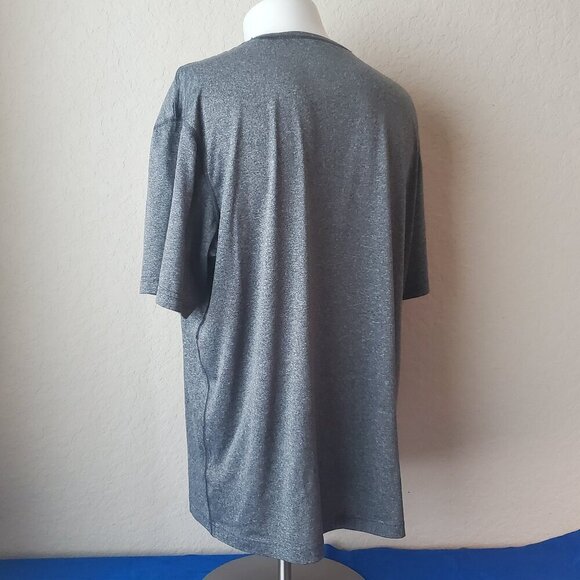 XL Eddie Bauer Performance Heather Gray Logo Shirt - Picture 5 of 8